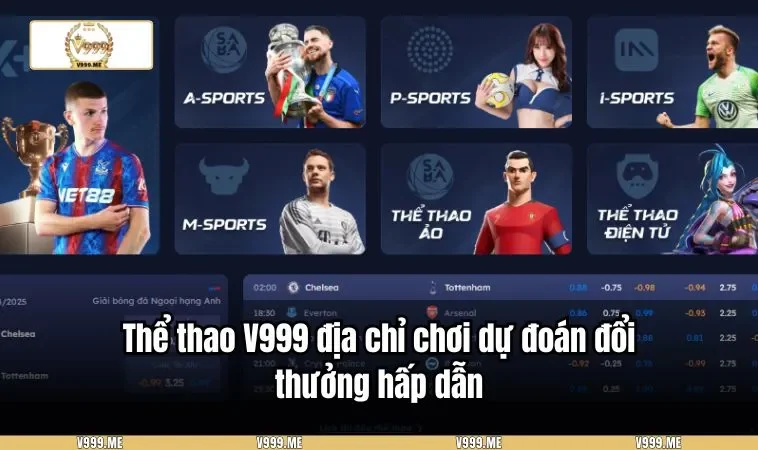 Thể thao V999 địa chỉ chơi dự đoán đổi thưởng hấp dẫn